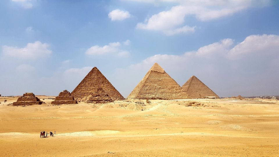 Day 2 Discover The Iconic Pyramids of Giza & the Egyptian Museum & The Bazaar
