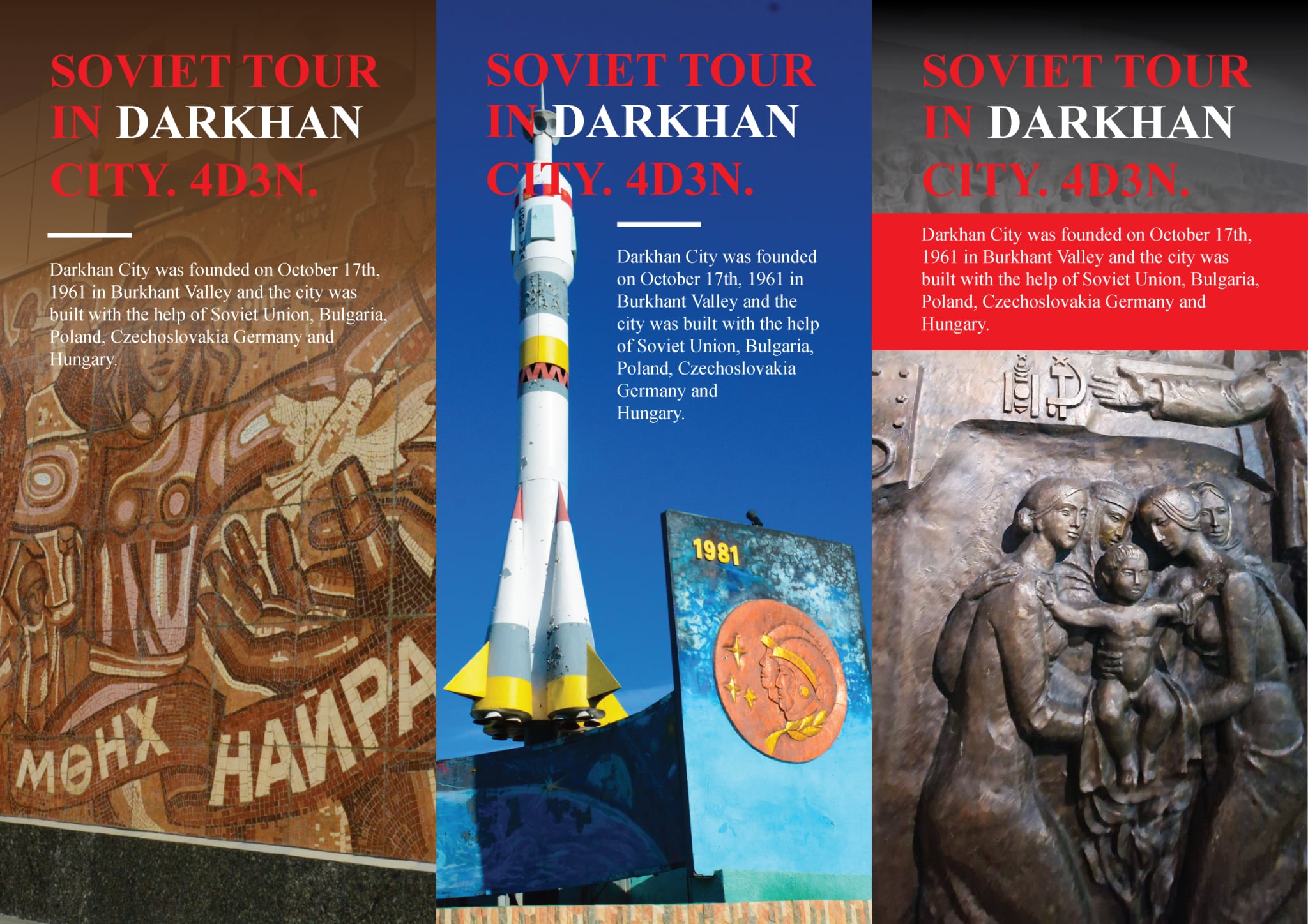 day 2. Soviet tour in Darkhan city.